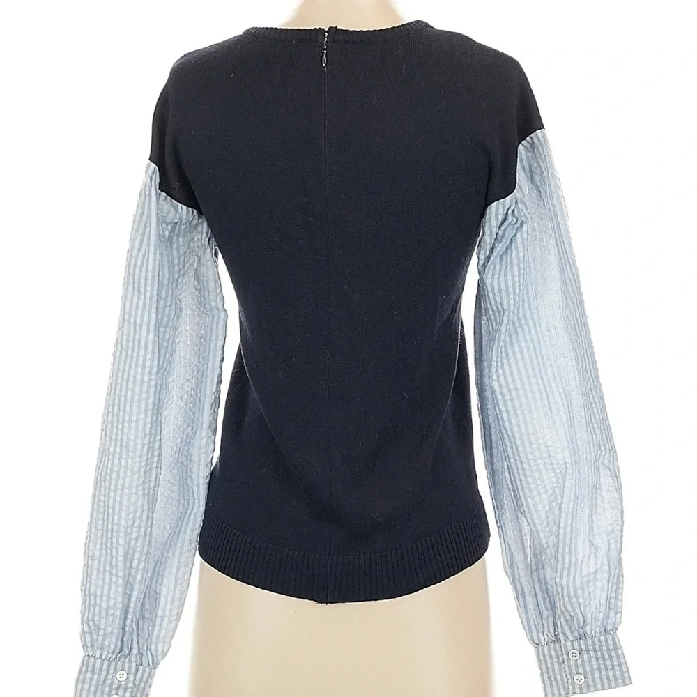 English Factory Navy Knit Top SzS